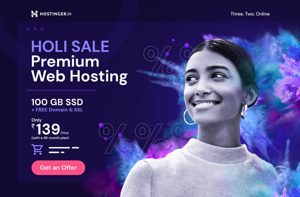 Hostinger India 2022 web hosting sale offer 