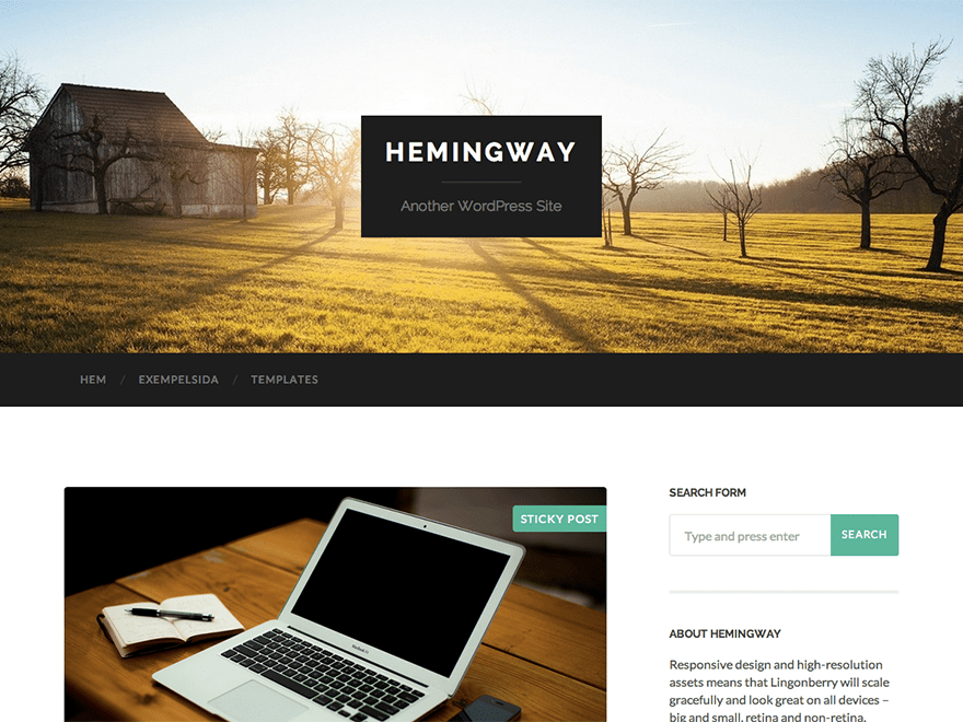 hemingway-wordpress-theme